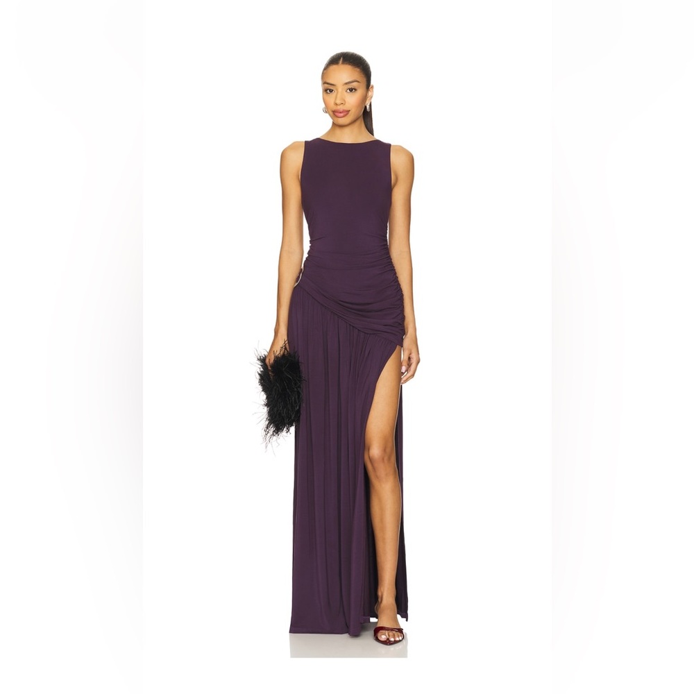 Estelle Dress in plum - Picture 2 of 3